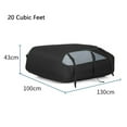 thumbnail image 3 of Mescukay Rooftop Cargo Carrier Bag, Waterproof Soft Roof Top Luggage Bag for Most Vehicles with/without Rack, with Luggage Lock, Storage Bag & Reinforced Strap, 3 of 8