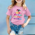 thumbnail image 1 of Chemises pour Tout-Petits Filles Manches Courtes Colorées Col Rond Vêtements d'Été pour Adolescentes Hauts pour Filles 2-3 Ans Vêtements Mignons pour Filles, 1 of 3