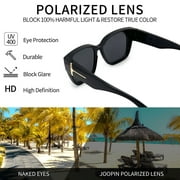 Joopin Large Polarized Fit Over Glasses Sunglasses For Women Men, Oversized Trendy Square Shades For Driving