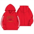 thumbnail image 3 of Kiijoy Big Girls Football Graphic Hoodie Fashion Sports Pullover Hooded Sweatshirt, 3 of 3