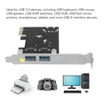 thumbnail image 3 of Expansion PCIe To USB3.0 Expansion Card 5Gbps 2 Ports 4Pin Power Plug And Play PCIe Controller Card For Win Desktop PC, 3 of 8
