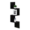 thumbnail image 6 of Furinno 3 Tier Set of 2 Wall Mount Floating Corner Square Shelf, 6 of 6