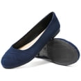 thumbnail image 2 of Women's Wide Width Ballet Flats - Casual Comfortable Round Toe Plus Size Flat Shoes, 2 of 7