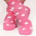 thumbnail image 5 of Female Microfiber Colorful Striped Polka Dot Slipper Socks - 8H - Size(4-10) - 8 Pair Value Pack, 5 of 8