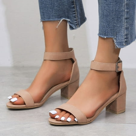 

ãYilirongyummã Khaki 39 Sandals Women Fashion Womens Up Breathable Heels Lace Sandals Casual Shoes Women s Sandals