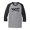 Heather Gray/Black, variant on Vintage Made in 1963 Great Adult Raglan 3/4 Sleeve Short Sleeve T-shirt-Medium Heather Gray/Black