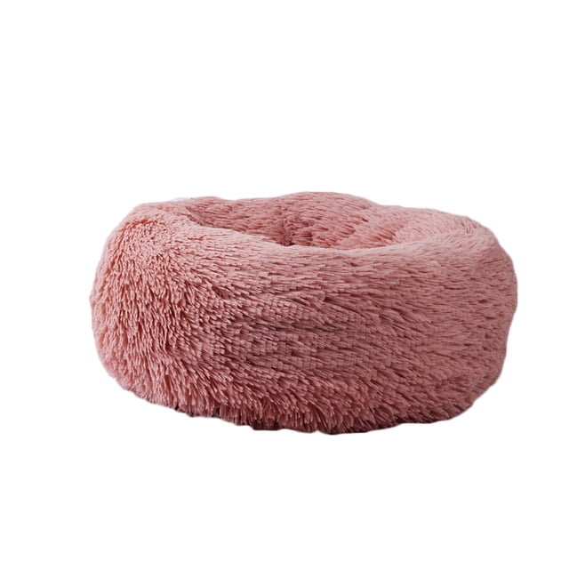 Methold Gato, perro, gatito, casa para cachorros, cama para dormir, cueva, cojín extraíble cálido Suministros para perros Rosa claro