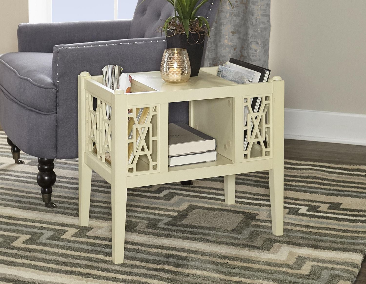 Aspire Wool Board Grey & Blue 8' x 11' Area Rug