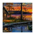 thumbnail image 4 of WYYP Sunset Square Tablecloth Full Width Single-Sided Printing 100% Polyester Fiber 46*46, 4 of 8