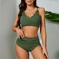 thumbnail image 3 of Tbopshirt Swimsuits for Women,Womens Bathing Suits,Fashion Women Solid Bikini Push-up Brazilian Swimwear Beachwear Set Swimsuit,Plus Size Swimsuits, 3 of 7