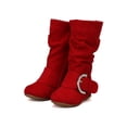 thumbnail image 5 of Jelly Beans Garina New Suede Slouchy Jeweled Buckle Riding Boot (Toddler/ Girl), 5 of 5