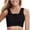 Black, variant on Front Wrap Bra with Hook And Loop Front Closure- Post Mastectomy Recovery Bra, Black, 2Xl