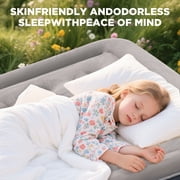 EGGORY Air Mattress,Queen Size Inflatable Air Bed with Built-in Pump,Puncture-Resistant,Portable,for Camping & Trip & Home