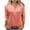 Pink., variant on Agkizg Womens Fall Clothing Plus Size Womens Tops Long Sleeve Blouses Button V Neck 3/4 Raglan Sleeve Loose Fitting Casual T Shirts for Fall Winter L