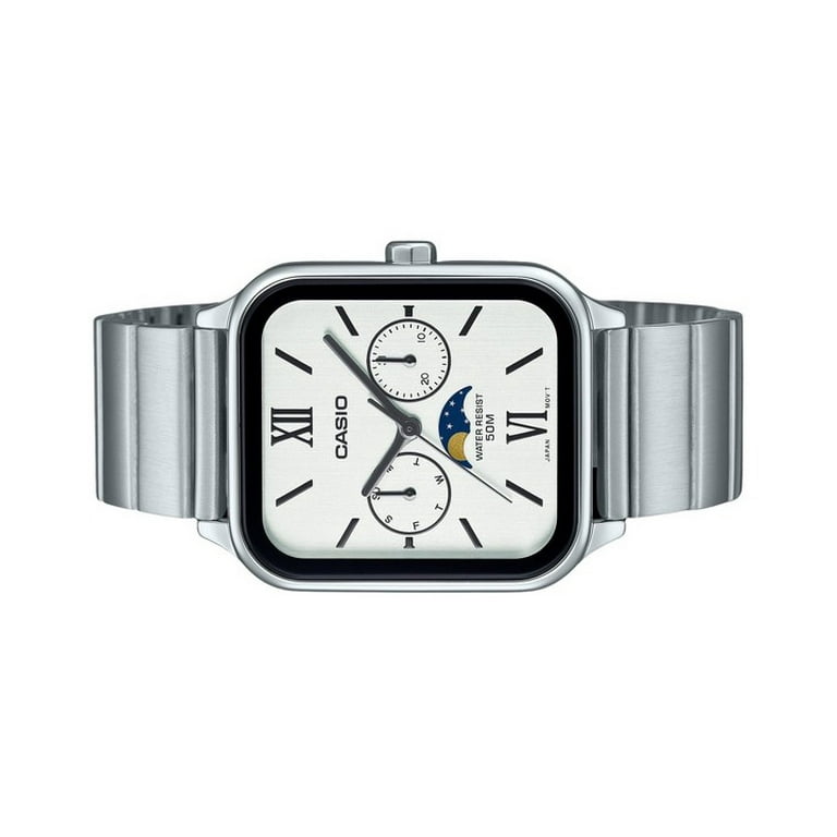 Casio Men's Stainless Steel White Dial Quartz Wristwatch Casio Men's Stainless Steel White Dial Quartz Wristwatch