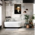 thumbnail image 6 of HFDF Vintage Bathroom Canvas Wall Art Funny Man Covering Nose Posters BlackHumorous Classical Oil Painting Prints for Bathroom Toilet Restroom Wall Decor 16x24inch Framed, 6 of 6