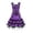 Purple, variant on ibiyuan Women's Gothic Plaid Lace Trimmed Dress, Punk Ruffle Sleeveless Role Play Sundress