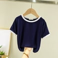 thumbnail image 5 of Kogui Toddler Girl Tee Shirts Baby Girls' and Toddler Short Sleeve Everyday T Shirts 4T 5T (Navy,4-5 Years), 5 of 5