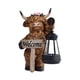thumbnail image 3 of Estatua de las Tierras , escultura animal con luz solar para exteriores, adorno moderno, regalo, figura de resina para patio exterior y Linterna derecha, 3 of 8