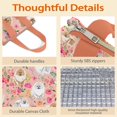 thumbnail image 4 of Pomeranian Dogs and Pioneer Flower Insulated Lunch Bag for Women & Adults,Large Portable Soft Cooler Lunch Bag,Thermal Food Storage Tote with Pearl Cotton,8.66L,8.75x5.75x9.5 Inch, 4 of 6