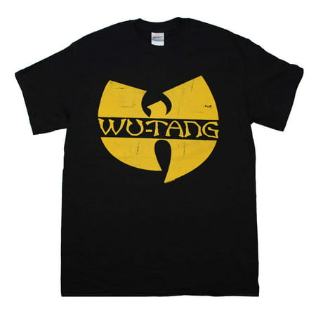 Wu Tang Clan Classic Yellow Logo T-Shirt - Black - (Best Of Wu Tang)