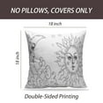 thumbnail image 2 of LALILO Throw Pillow Covers Sun And Moon With Cloud And Stars And Cushion Cover 18" x 18", 2 Pack, 2 of 6