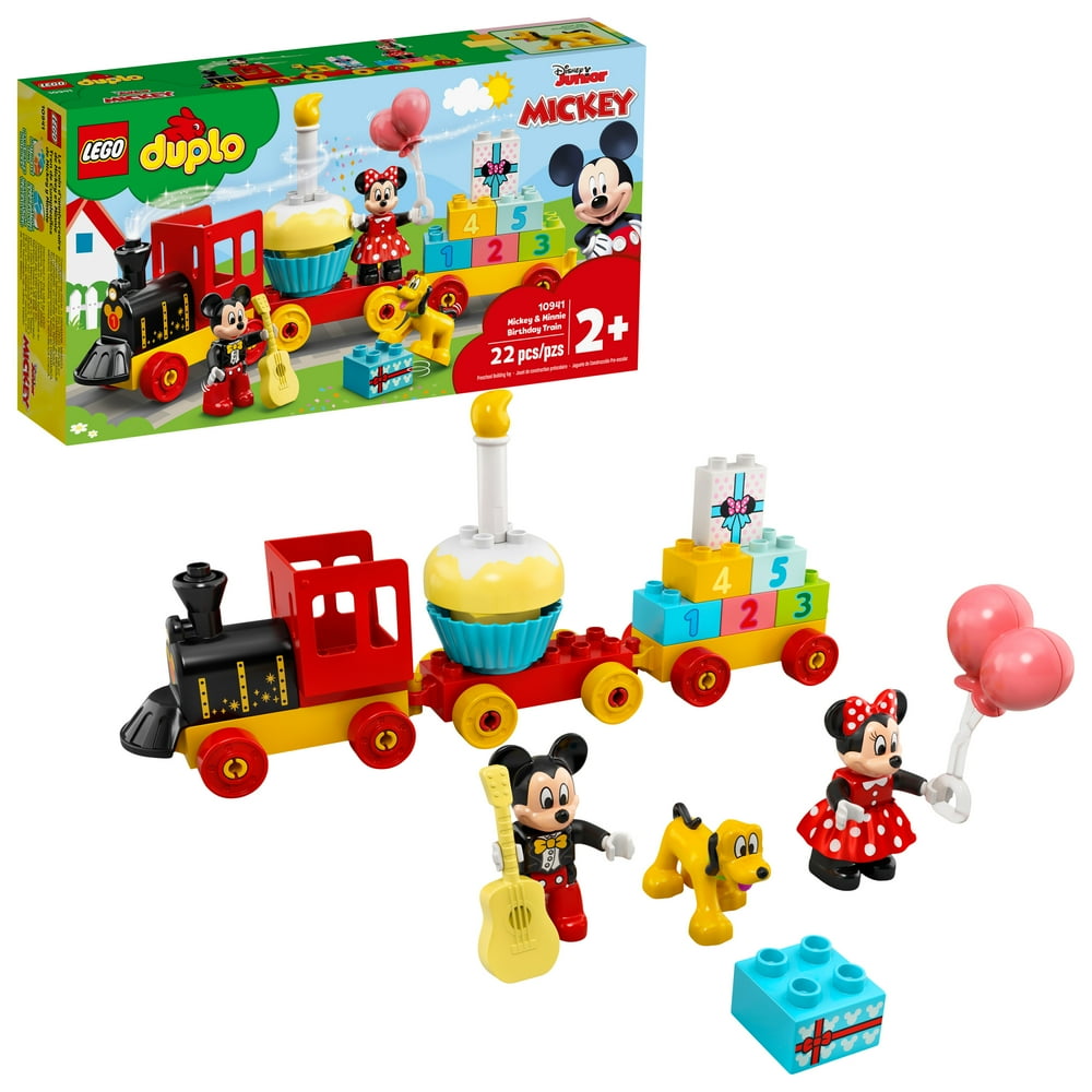 LEGO DUPLO Disney Mickey & Minnie Birthday Train 10941 Learning and Building Playset (22 Pieces