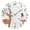 Gold, variant on Snowman Elk Leaves Present Snowflakes Christmas Round Wall Clock Silent Analog Battery Operated Gold Pointer Home Decor 9.84" Diameter