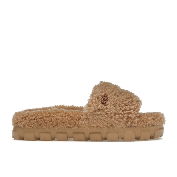 UGG Women's Cozetta Curly Slide Chestnut Sandals, from StockX