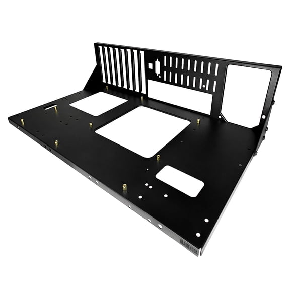 ALAMENGDA DIY Pc Test Bench, Open Chassis Case Rack for ATX/M-ATX/ITX Motherboards,Widely Body Heat Dissipation Design Open Air Pc Case, SSD Motherboards Accessories