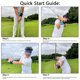 thumbnail image 4 of Pelota de entrenamiento de Golf, funda de muñeca ajustable, pelota de entrenamiento de Golf para golfista principiante, 4 of 8