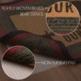 thumbnail image 4 of VHC Brands Wyatt Stenciled Bear Jute Rug Rect Welcome to Our Den w/Pad 20x30, 4 of 7