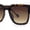 Tortoise - Brown, variant on Unique Exposed Lens Bridge Inset Lens Horn Rim Fashion Sunglasses Beige - Brown