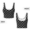 thumbnail image 3 of Sikiie Golf Balls Print Strappy Sports Bra for Women Padded Push Up Sports Bra Athletic Running Sports Bra Workout Bra Yoga Bra, 3 of 5