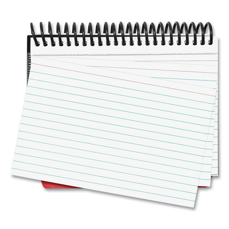 Universal Ruled Index Cards 4 x 6 White 100/Pack