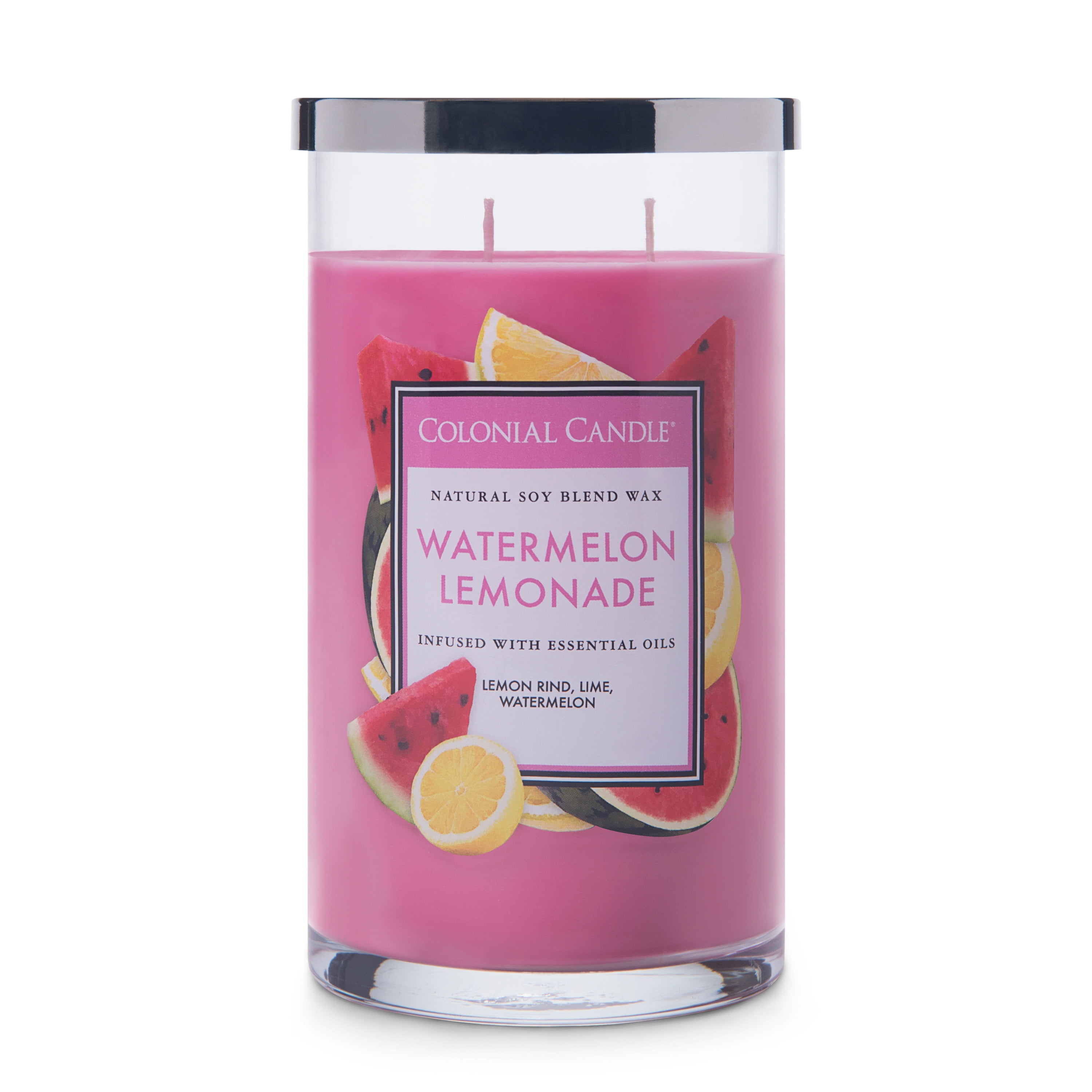40hr Red WATERMELON & MINT Yoga Relaxation Scented SOY Glass Votive Jar Candle 