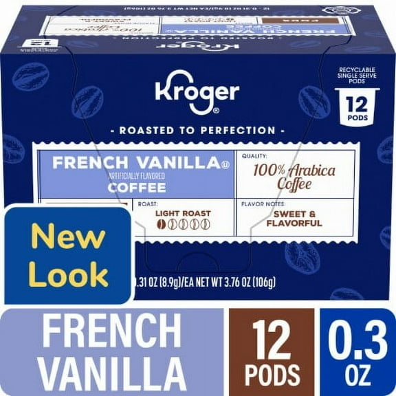 KR French Vanilla Light Roast Coffee Pods 12 ct - Pack of 2
