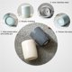 thumbnail image 4 of Yuarrent Taza de estofado de comida de acero inoxidable de 250 ml, contenedores grandes, fiambrera de bolsillo, termos de vacío térmicos, buen sellado, Decoración del hogar Azul Yuarrent HA023981-02, 4 of 5