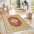 thumbnail image 2 of Pasargad Home Qum 94" x 139" Hand-Knotted Pure Silk Area Rug in Red Coral, 2 of 4
