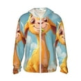 thumbnail image 2 of Lsque Happy Goat In Meadow UPF 50+ Lightweight Sun Protection Men's Women's Long Sleeve Shirt, Hoodie Performance -Medium, 2 of 9