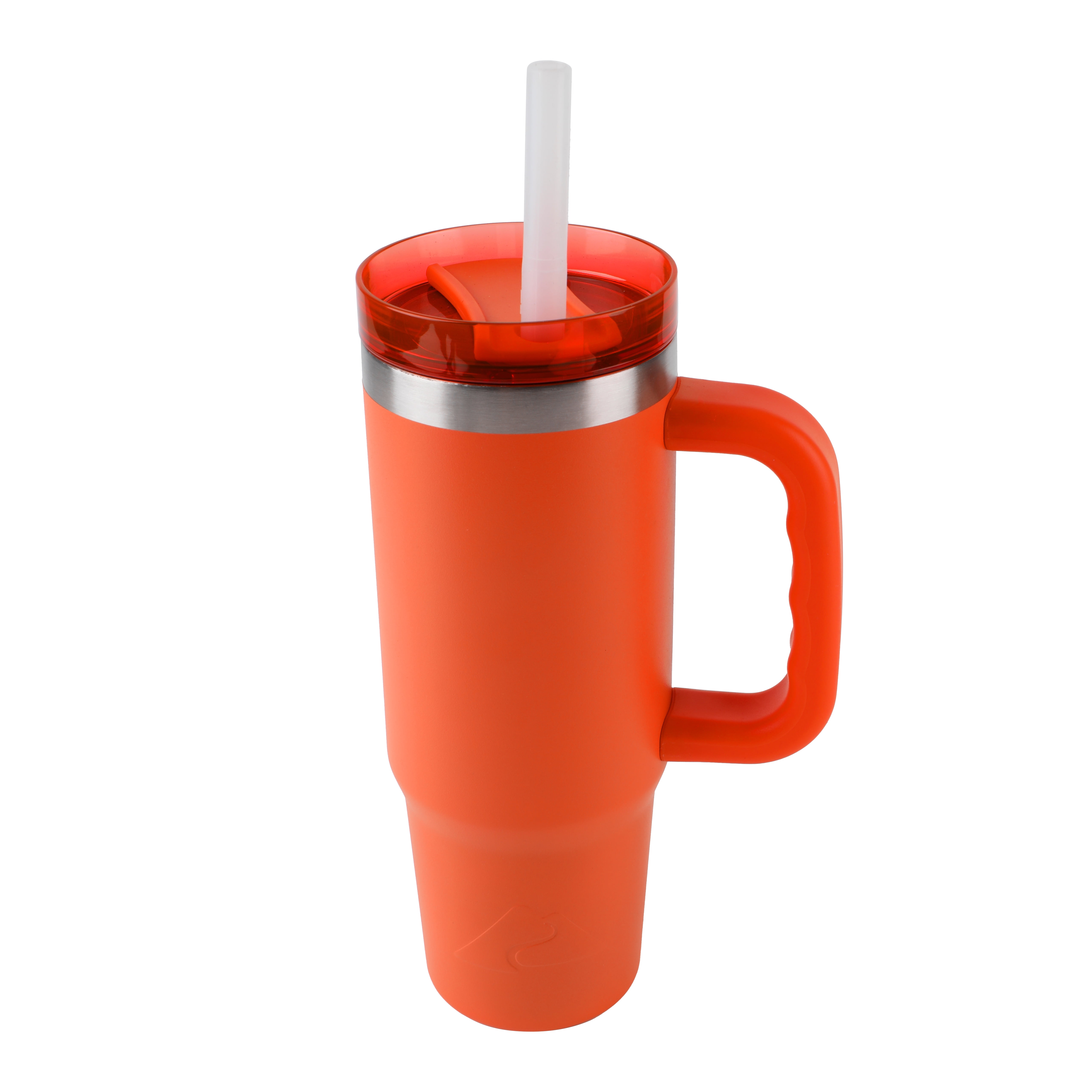Ozark Trail 30 oz Stainless Steel Insulated Tumbler with Handle, Orange