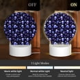 thumbnail image 3 of Balery Skull flower leaf purple Pattern Acrylic Night Light Gift with 3 Color ModesTouch-Sensitive LED Lamp Perfect Gift for Mother's Day, Birthday, or Christmas, 3 of 9