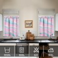 thumbnail image 2 of Abstract Oil Paiting Watercolor Kitchen Curtains - Vintage Tier Cafe Curtains for Bathroom Living RV Rod Pocket Window Drapes 36 Inch 2 Panels Set 28"x36" Window Treatment Tiers, 2 of 4