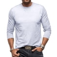 thumbnail image 2 of VJATTWR Men's Crew Neck Long-Sleeve T-Shirt Pocket Tee S, 2 of 8