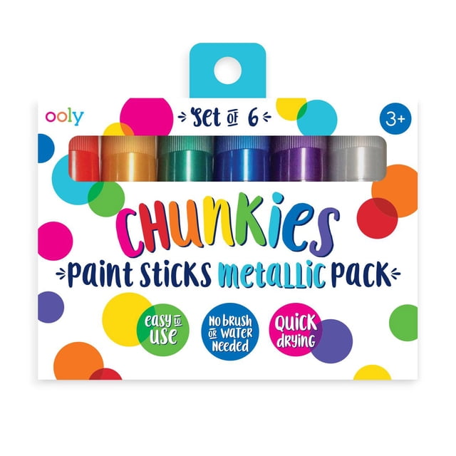 BARRA PINTURA METALICOS "CHUNKIES" 6 PZ OOLY 126-015