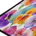 thumbnail image 2 of 39x20 Inch Non-Slip Floor Mat Hallway Runner Rug Entrance Floor Mat Runner for Kitchen and Living Room Pansy Pattern, 2 of 8