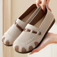 thumbnail image 4 of Women's Knitted Flat Shoes Lightweight Comfortable Loafers Women Footwear Slip On Casual Breathable Mesh Walking Shoes Female Round Toe, 4 of 10