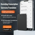 thumbnail image 3 of 2-piece Smart Recording Translator With Noise Reduction And Translation Functions In 59 Languages, 3 of 12