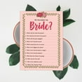 thumbnail image 6 of Inkdotpot 50-PackFloralHow Well Do You Know The Bride Bridal Shower Bachelorette PartyGameWho Know The Bride Best ActivityCards, 6 of 7