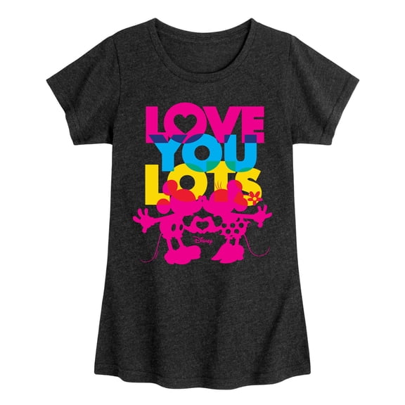 Disney - Love You Lots - Toddler & Youth Girls Short Sleeve Graphic T-Shirt